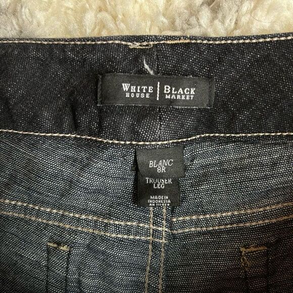 White House Black Market Dark Flare Jeans - Picture 4 of 8